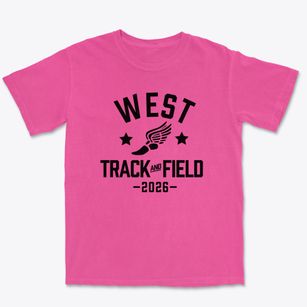 West Middle School Track and Field Premium Heavyweight T-shirt