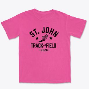 Saint John Greek Orthodox Day School Track and Field Premium Heavyweight T-shirt