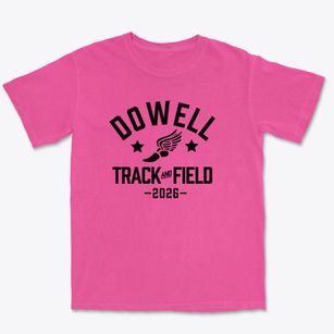 Dowell Elementary School Track and Field Premium Heavyweight T-shirt