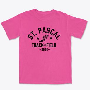 Saint Pascal School Track and Field Premium Heavyweight T-shirt