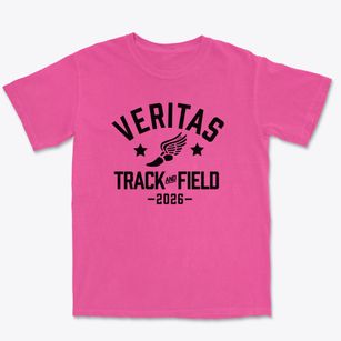 Veritas Christian Community School Track and Field Premium Heavyweight T-shirt