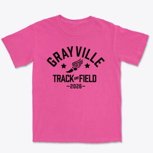 Grayville Junior High School Track and Field Premium Heavyweight T-shirt