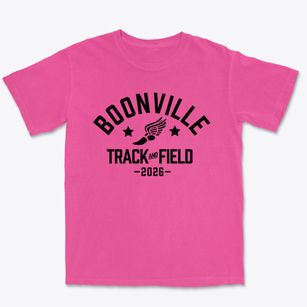 Boonville High School Track and Field Premium Heavyweight T-shirt