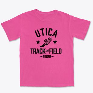 Utica School Track and Field Premium Heavyweight T-shirt