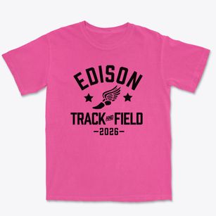 Edison Elementary School Track and Field Premium Heavyweight T-shirt