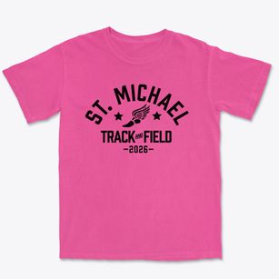 Saint Michael School Track and Field Premium Heavyweight T-shirt