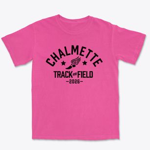 Chalmette Christian Academy Track and Field Premium Heavyweight T-shirt