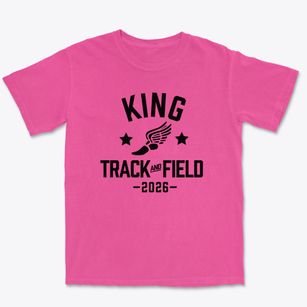Martin Luther King Junior Elementary Track and Field Premium Heavyweight T-shirt
