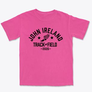 John Ireland School Track and Field Premium Heavyweight T-shirt