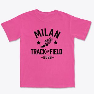 Milan Elementary School Track and Field Premium Heavyweight T-shirt