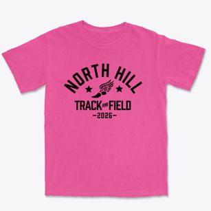 North Hill Elementary School Track and Field Premium Heavyweight T-shirt
