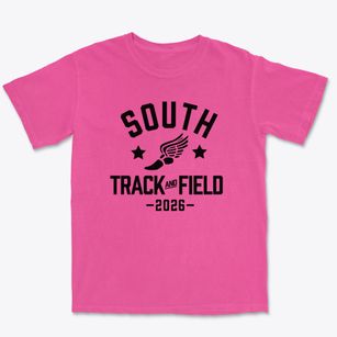 South Junior High School Track and Field Premium Heavyweight T-shirt