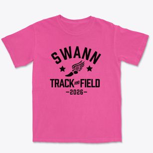 Swann Middle School Track and Field Premium Heavyweight T-shirt