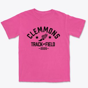Clemmons Elementary School Track and Field Premium Heavyweight T-shirt