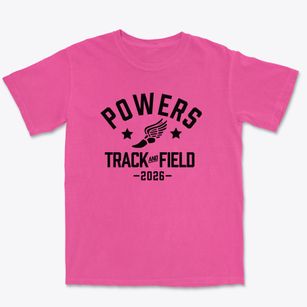 Powers Elementary School Track and Field Premium Heavyweight T-shirt