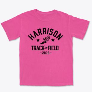 Harrison Head Start School Track and Field Premium Heavyweight T-shirt