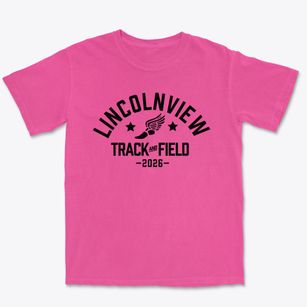 Lincolnview Elementary School Track and Field Premium Heavyweight T-shirt