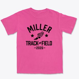 Miller High School Track and Field Premium Heavyweight T-shirt