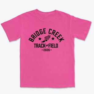 Bridge Creek Elementary School Track and Field Premium Heavyweight T-shirt