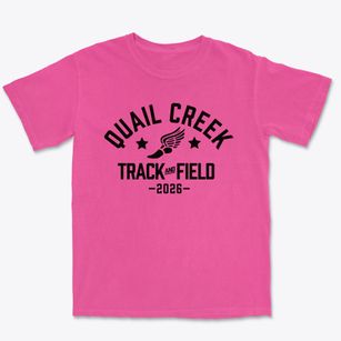 Quail Creek Elementary School Track and Field Premium Heavyweight T-shirt