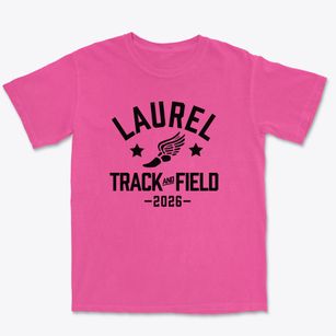 Laurel Elementary School Track and Field Premium Heavyweight T-shirt