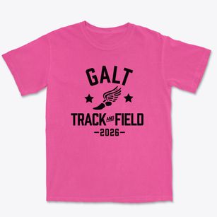 Galt High School Track and Field Premium Heavyweight T-shirt