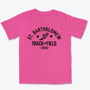 Saint Bartholomew School Track and Field Premium Heavyweight T-shirt