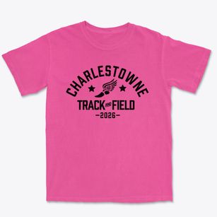 Charlestowne Academy Track and Field Premium Heavyweight T-shirt