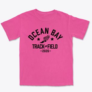 Ocean Bay Elementary Track and Field Premium Heavyweight T-shirt