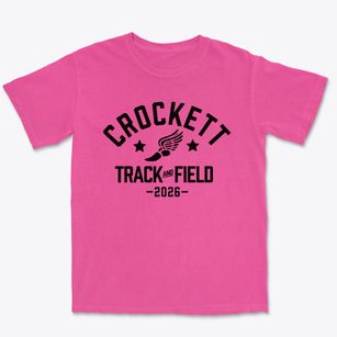 David Crockett Elementary School Track and Field Premium Heavyweight T-shirt