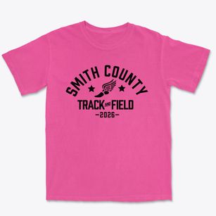 Smith County High School Track and Field Premium Heavyweight T-shirt