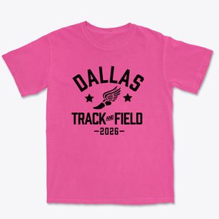 Dallas Montessori Academy Track and Field Premium Heavyweight T-shirt