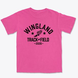 Wingland Elementary School Track and Field Premium Heavyweight T-shirt