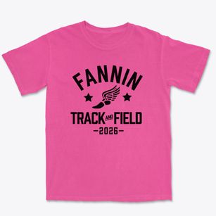 Fannin Elementary School Track and Field Premium Heavyweight T-shirt