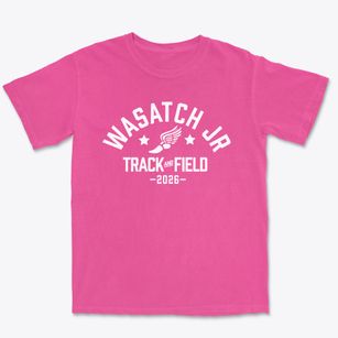 Wasatch Jr High School Track and Field Premium Heavyweight T-shirt
