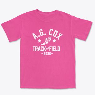 A.g. Cox Middle School Track and Field Premium Heavyweight T-shirt