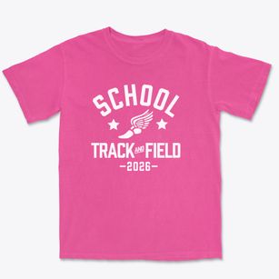 School Of Opportunity Track and Field Premium Heavyweight T-shirt