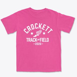 Crockett High School Track and Field Premium Heavyweight T-shirt