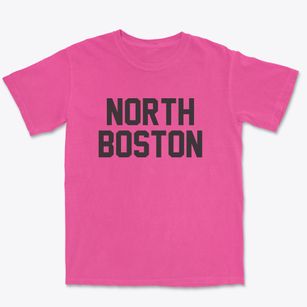 North Boston New York Classic Block Premium Heavyweight T-shirt