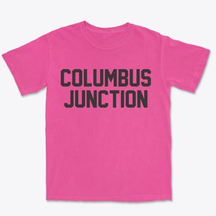 Columbus Junction Iowa Classic Block Premium Heavyweight T-shirt