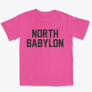 North Babylon New York Classic Block Premium Heavyweight T-shirt