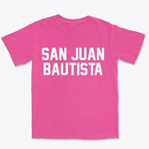 San Juan Bautista California Classic Block Premium Heavyweight T-shirt