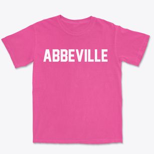 Abbeville Mississippi Classic Block Premium Heavyweight T-shirt