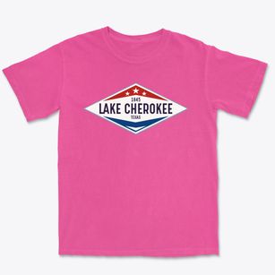 Lake Cherokee Texas Diamond Star Premium Heavyweight T-shirt