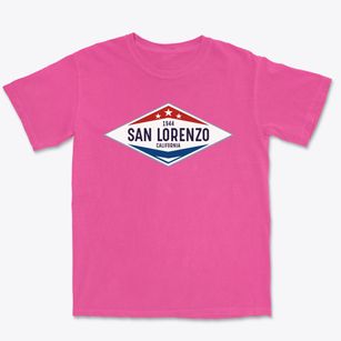 San Lorenzo California Diamond Star Premium Heavyweight T-shirt