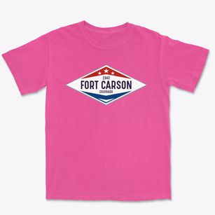 Fort Carson Colorado Diamond Star Premium Heavyweight T-shirt
