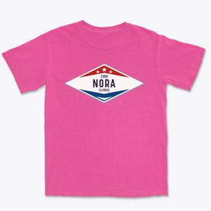 Nora Illinois Diamond Star Premium Heavyweight T-shirt