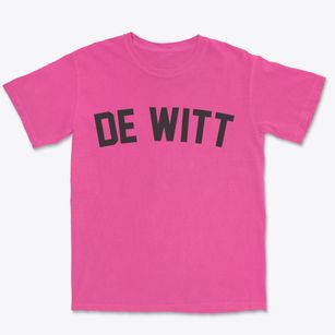 De Witt Nebraska Classic Curve Premium Heavyweight T-shirt
