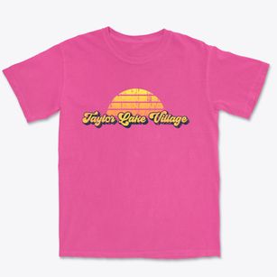 Taylor Lake Village Texas Sublime Sunset Premium Heavyweight T-shirt