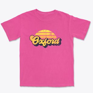 Oxford Iowa Sublime Sunset Premium Heavyweight T-shirt